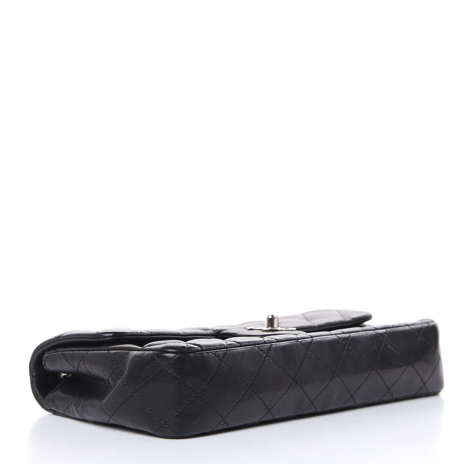Chanel Lambskin Quilted East West Flap Black 4 of 13