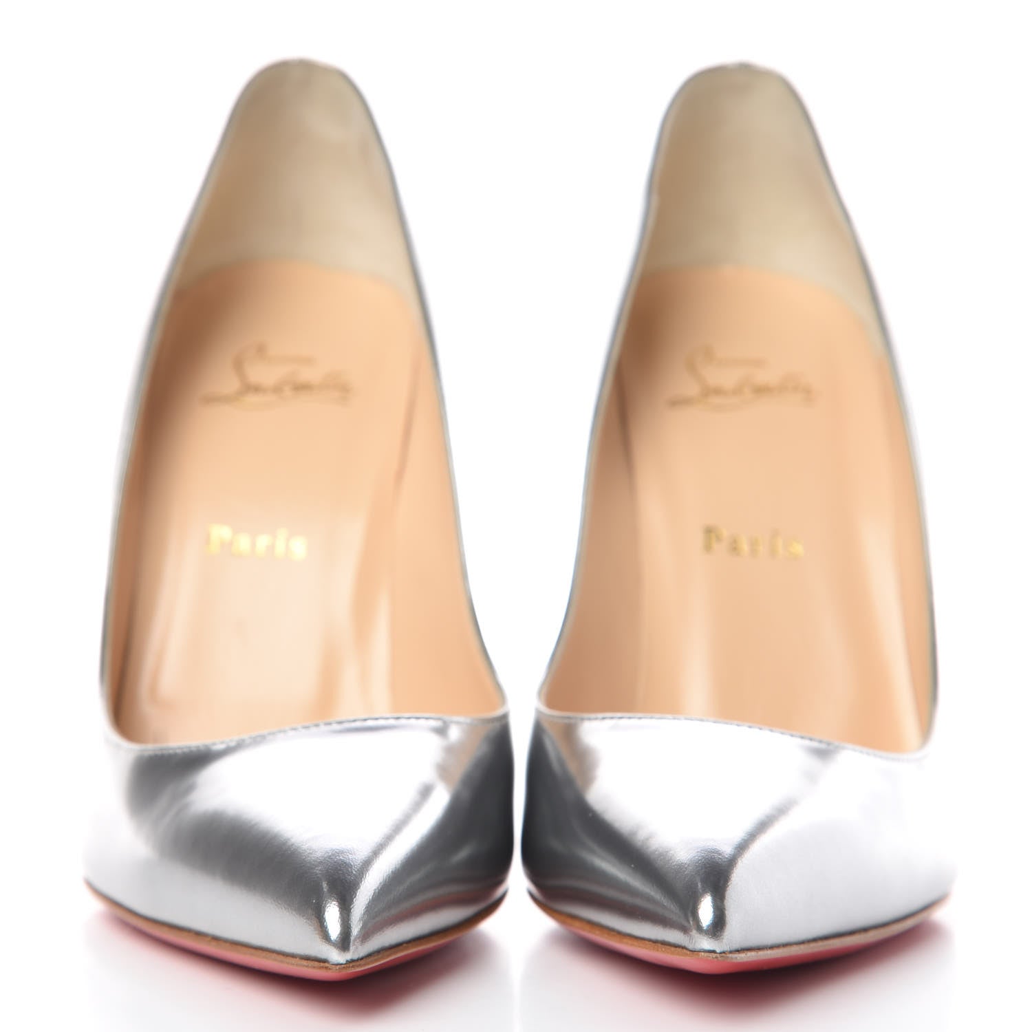 Christian Louboutin Pigalle Follies 100 Pumps 40.5 Antispecchio Silver 2 of 10
