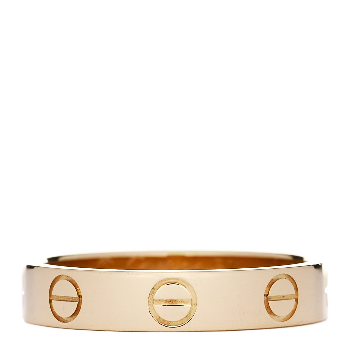 18K Yellow Gold 3.5mm LOVE Wedding Band Ring 51 5.75