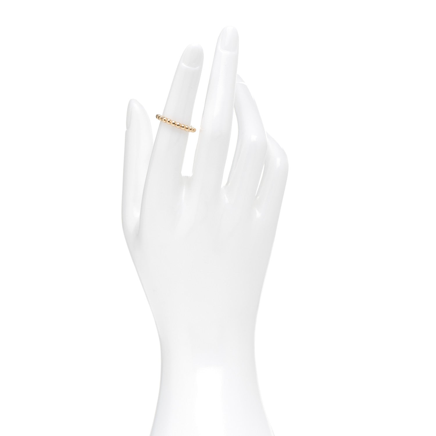 Van Cleef & Arpels 18K Yellow Gold Medium Perlee Ring 49 5 2 of 4