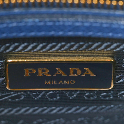 Prada Saffiano Lux Small Promenade Tote Bluette 7 of 11