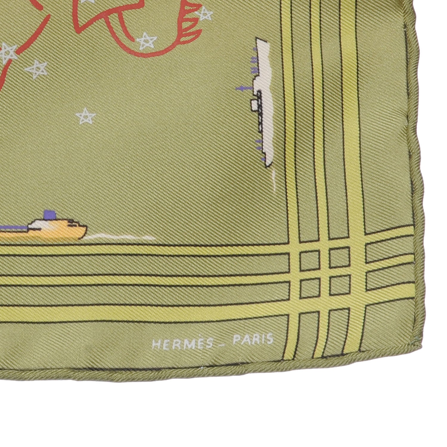 Hermes Silk Constellation Pocket Square Scarf 5 of 7