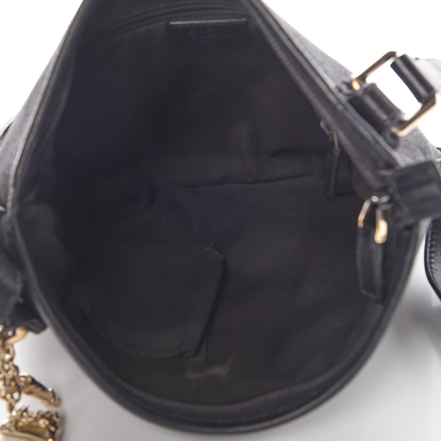 Monogram Flat Messenger Bag Black