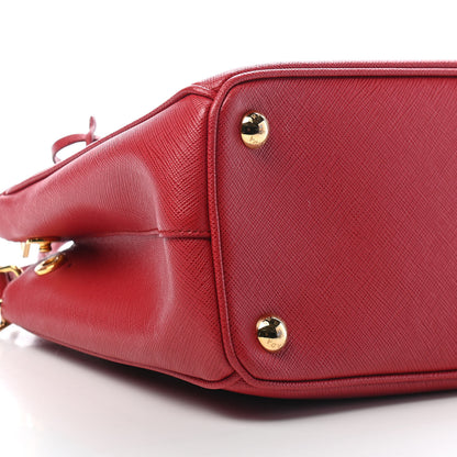 Prada Saffiano Small Galleria Double Zip Tote Fuoco 9 of 10
