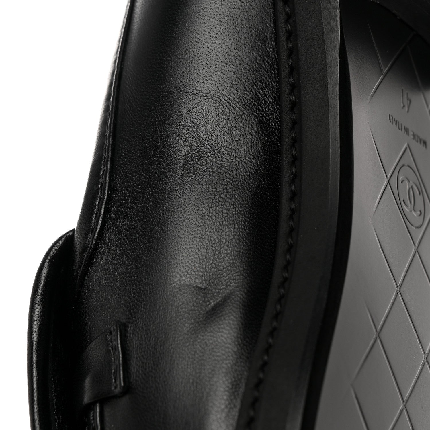 Chanel Lambskin Quilted CC Turnlock Loafers 41 Black 10 of 11