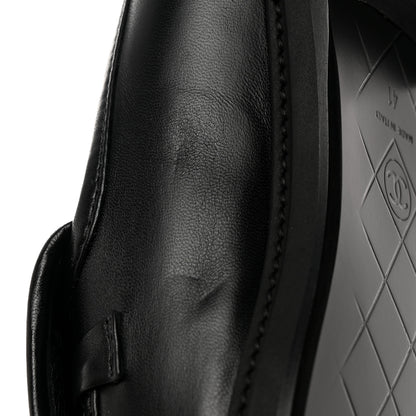Chanel Lambskin Quilted CC Turnlock Loafers 41 Black 10 of 11
