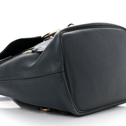 Chloe Suede Calfskin Small Faye Backpack Silver Blue 9 of 10