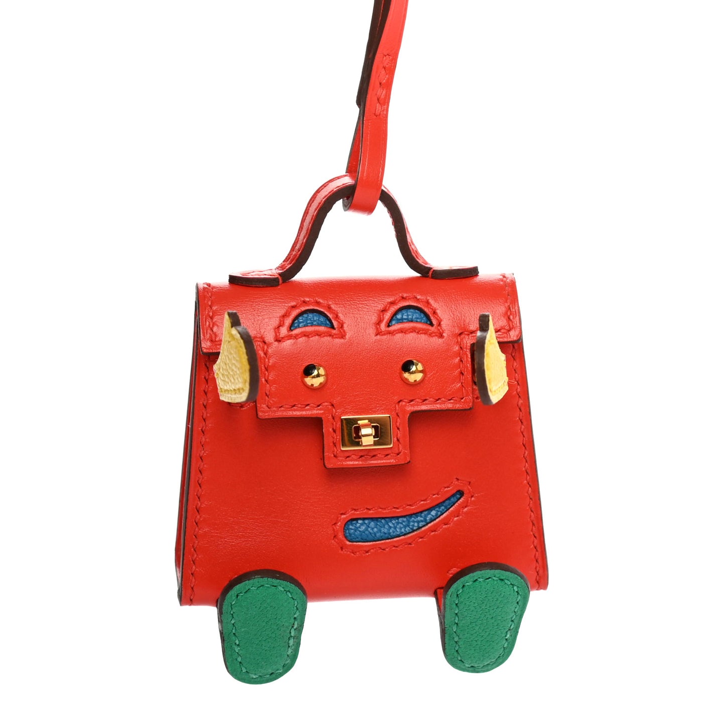 Tadelakt Chevre Mysore Kelly Quelle Idole Bag Charm Capucine Jaune De Naples Vert Vertigo Zanzibar