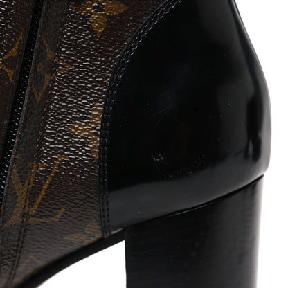 Louis Vuitton Patent Calfskin Monogram Star Trail Ankle Boots 40 Black 11 of 11