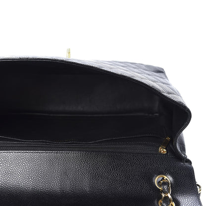 Chanel Caviar Quilted Maxi Single Flap Black 4 of 12