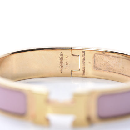 Hermes Enamel Narrow Clic Clac H Bracelet PM Rose Nacarat 4 of 6