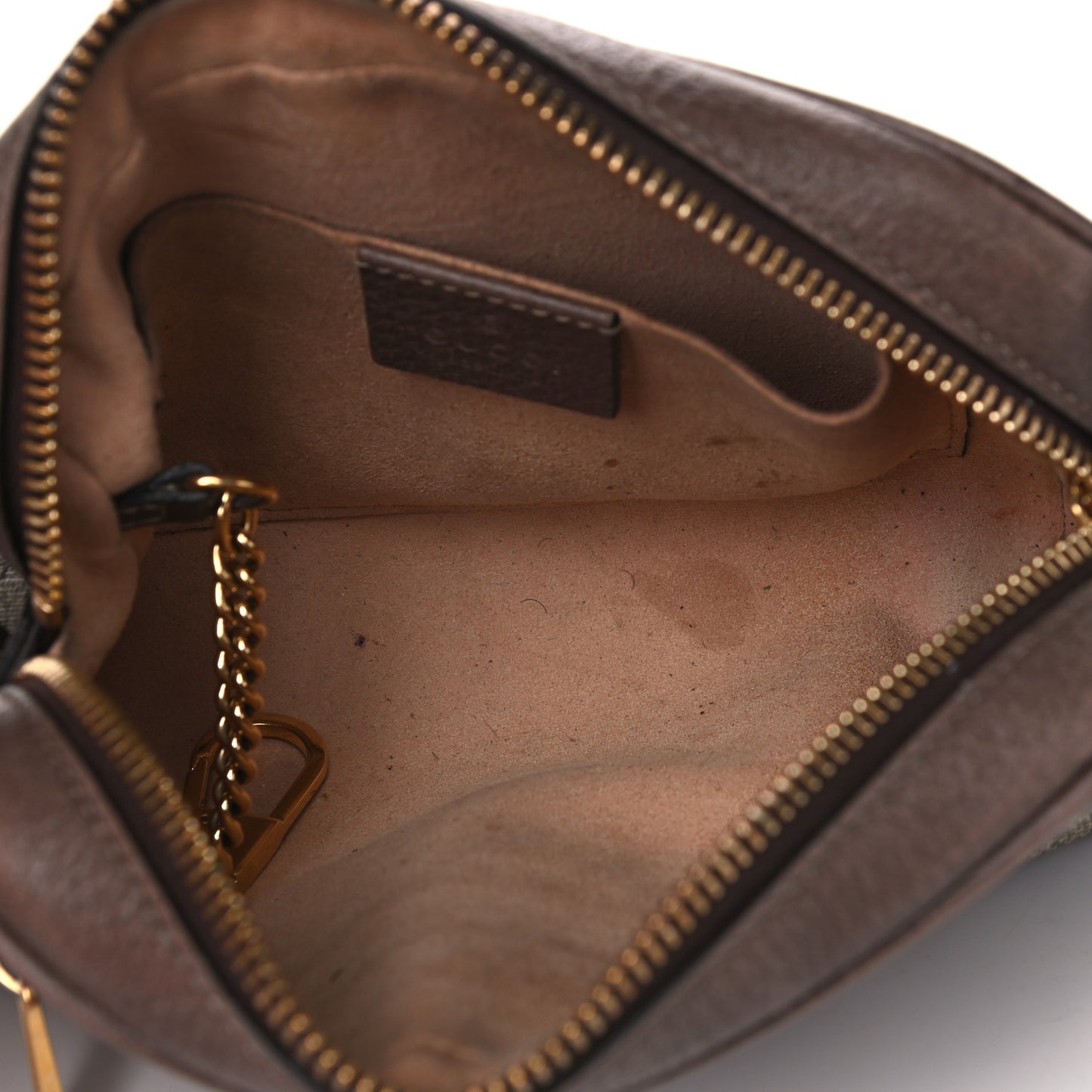 GG Supreme Monogram Web Mini Ophidia Shoulder Bag Brown