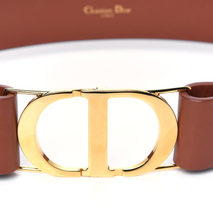 Christian Dior Calfskin 30 Montaigne Belt 75 Brown 3 of 4