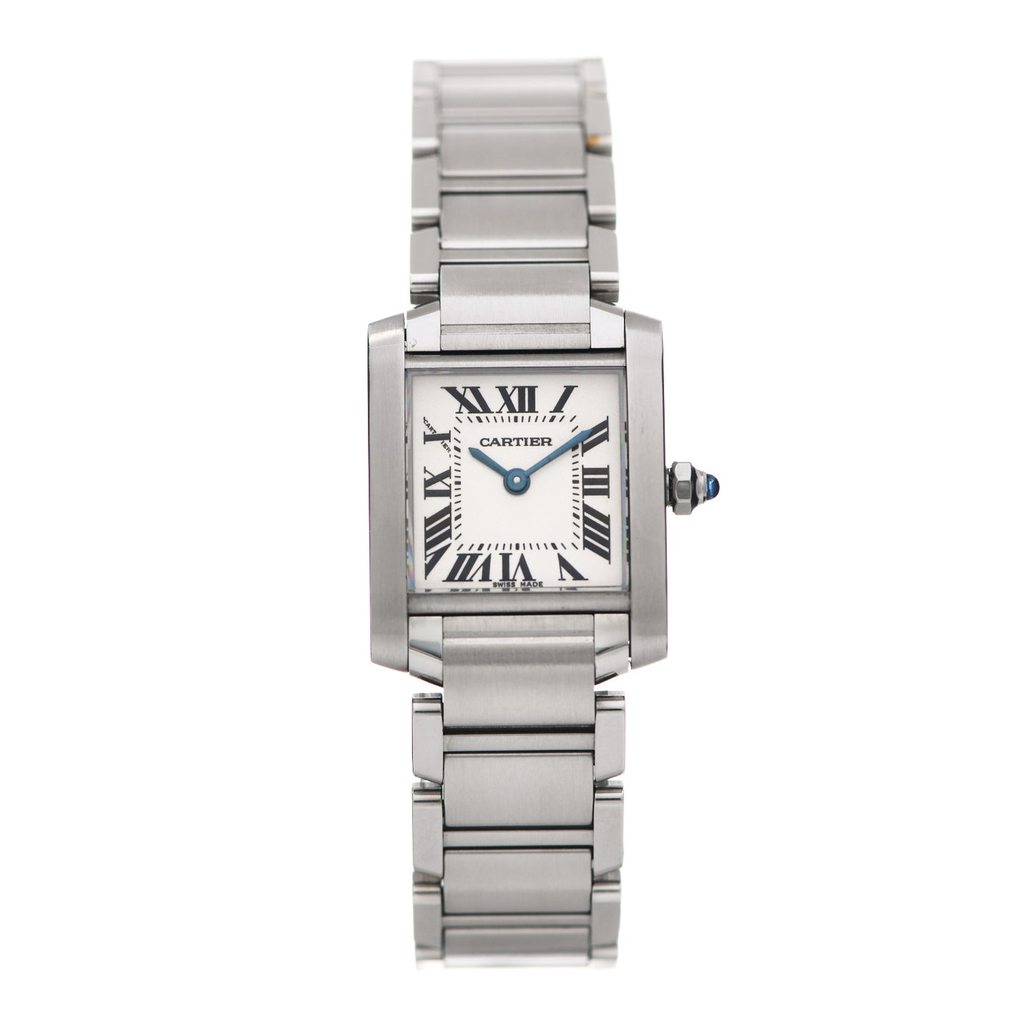 Stainless Steel 20mm Tank Francaise Quartz Watch