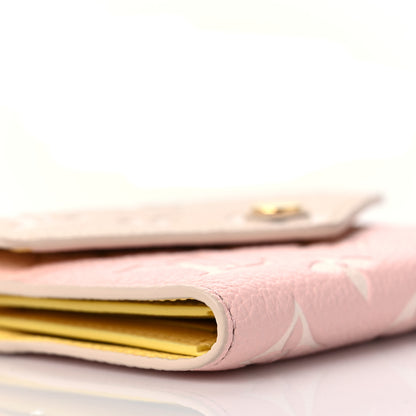 Louis Vuitton Empreinte Monogram Spring In The City Victorine Wallet Pink Beige Yellow 7 of 8