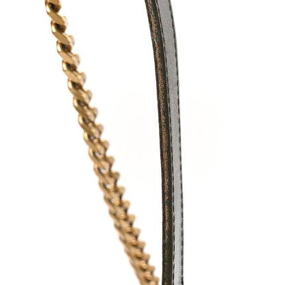 Saint Laurent Calfskin Y Quilted Monogram Medium Loulou Chain Satchel Military Olive 17 of 18