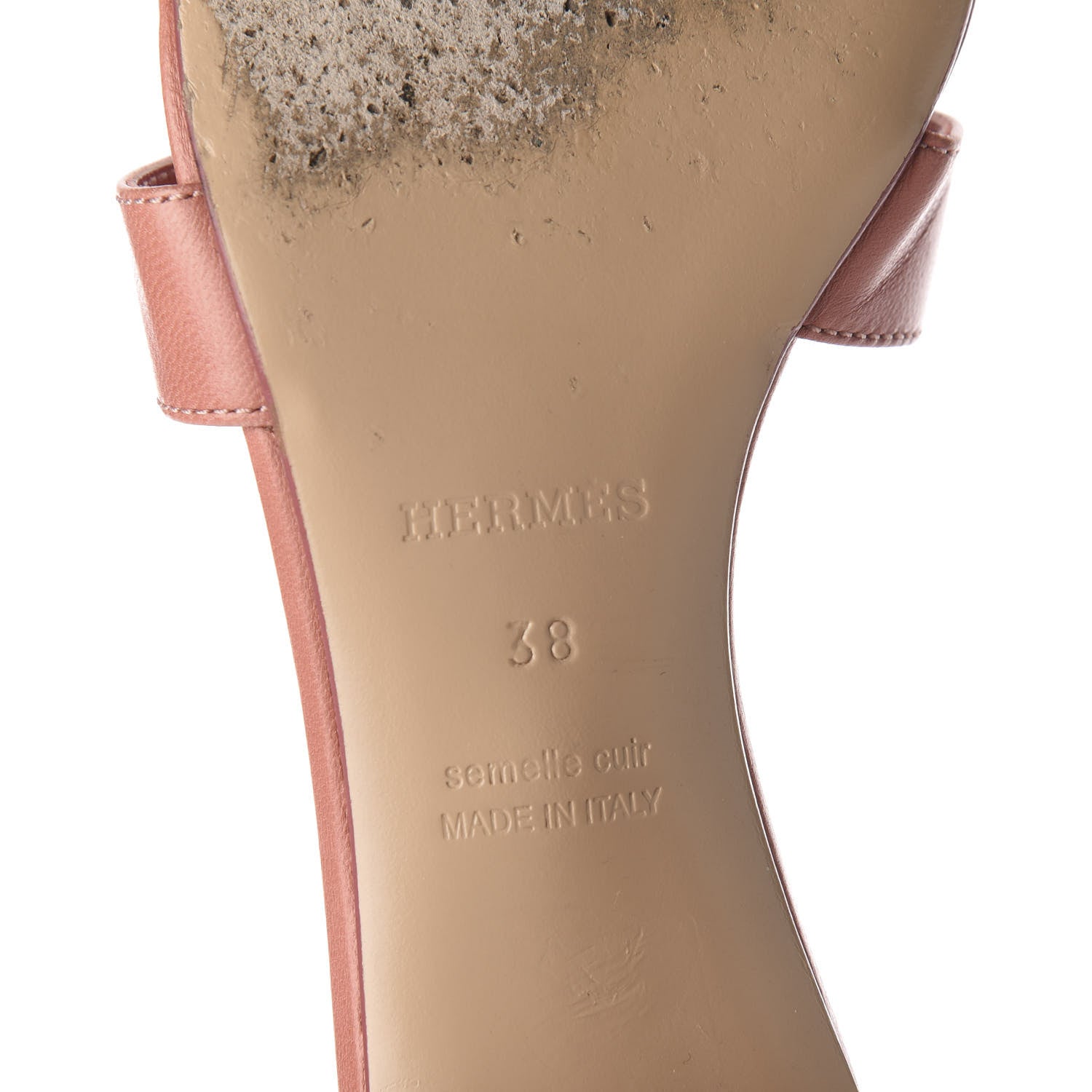 Hermes Nappa Oasis Sandals 38 Rouge Blush 16 of 20
