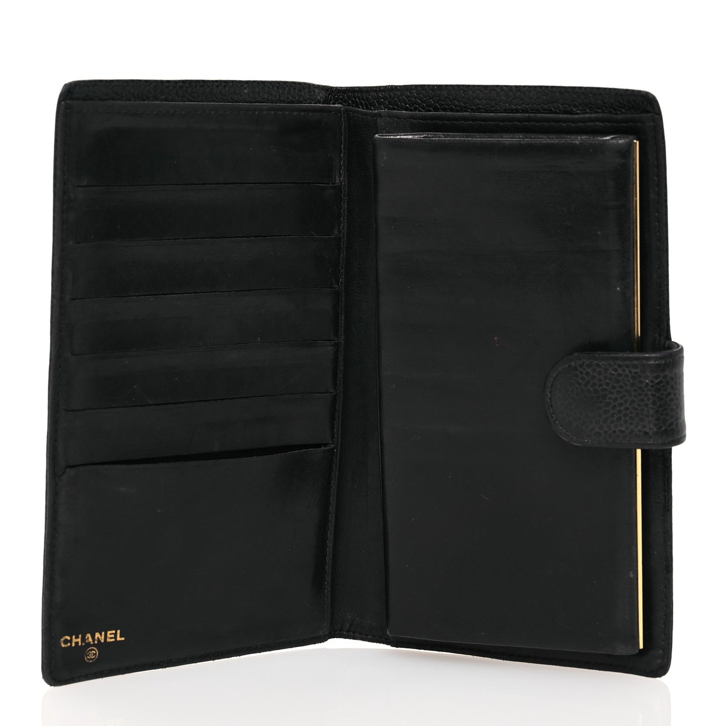 Caviar Timeless CC French Wallet Black