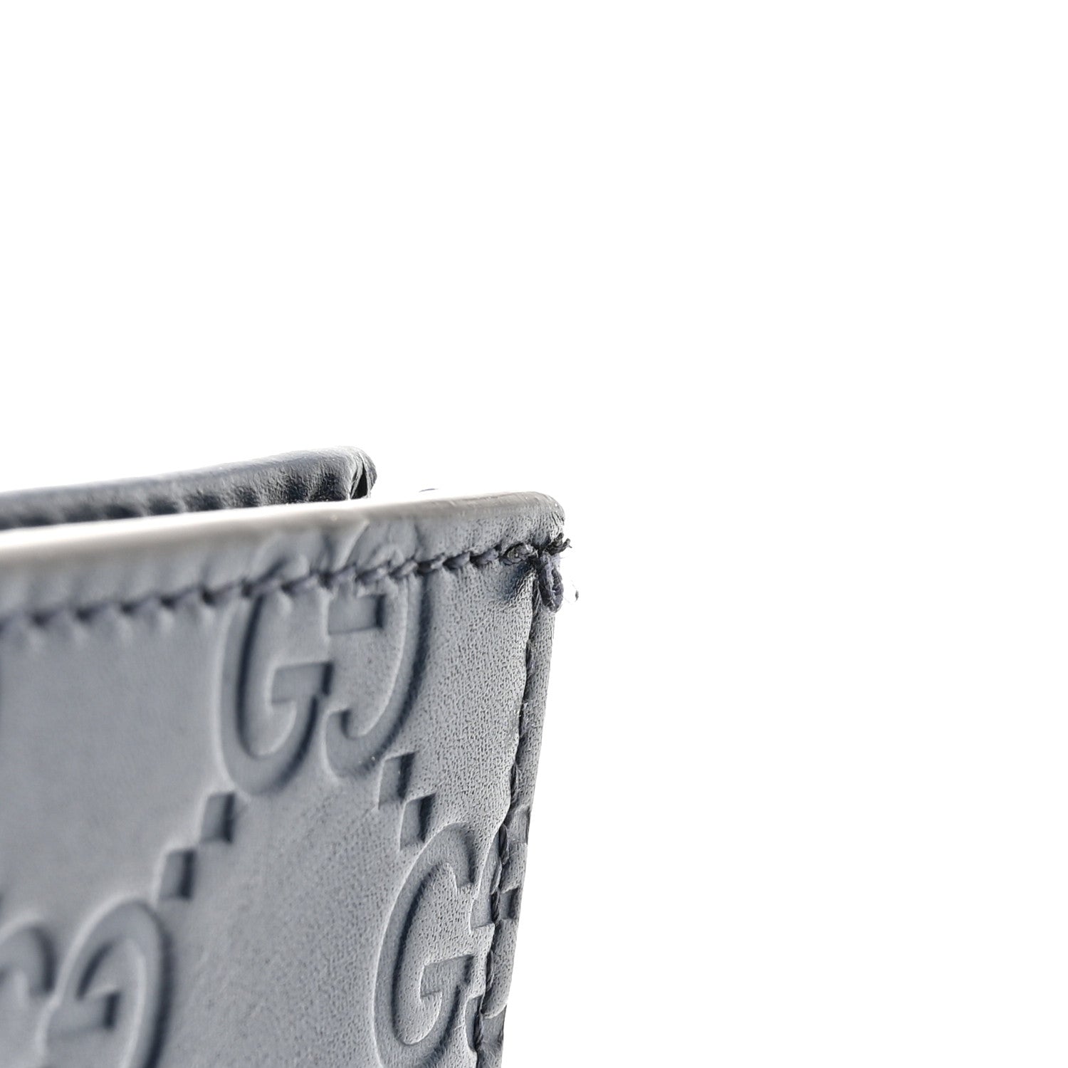 Gucci Guccissima Card Case Wallet Blue 10 of 13