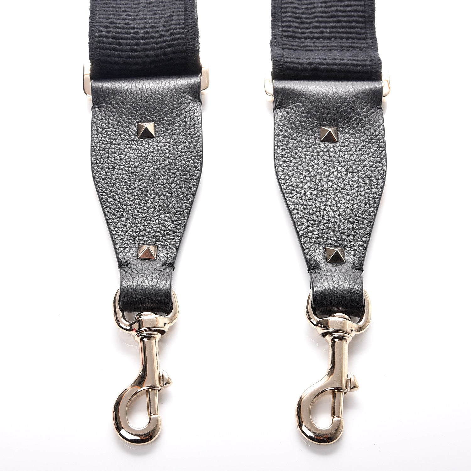 Valentino Garavani X JAMIE REID Canvas Embroidered Rockstud Guitar Strap Black 3 of 6