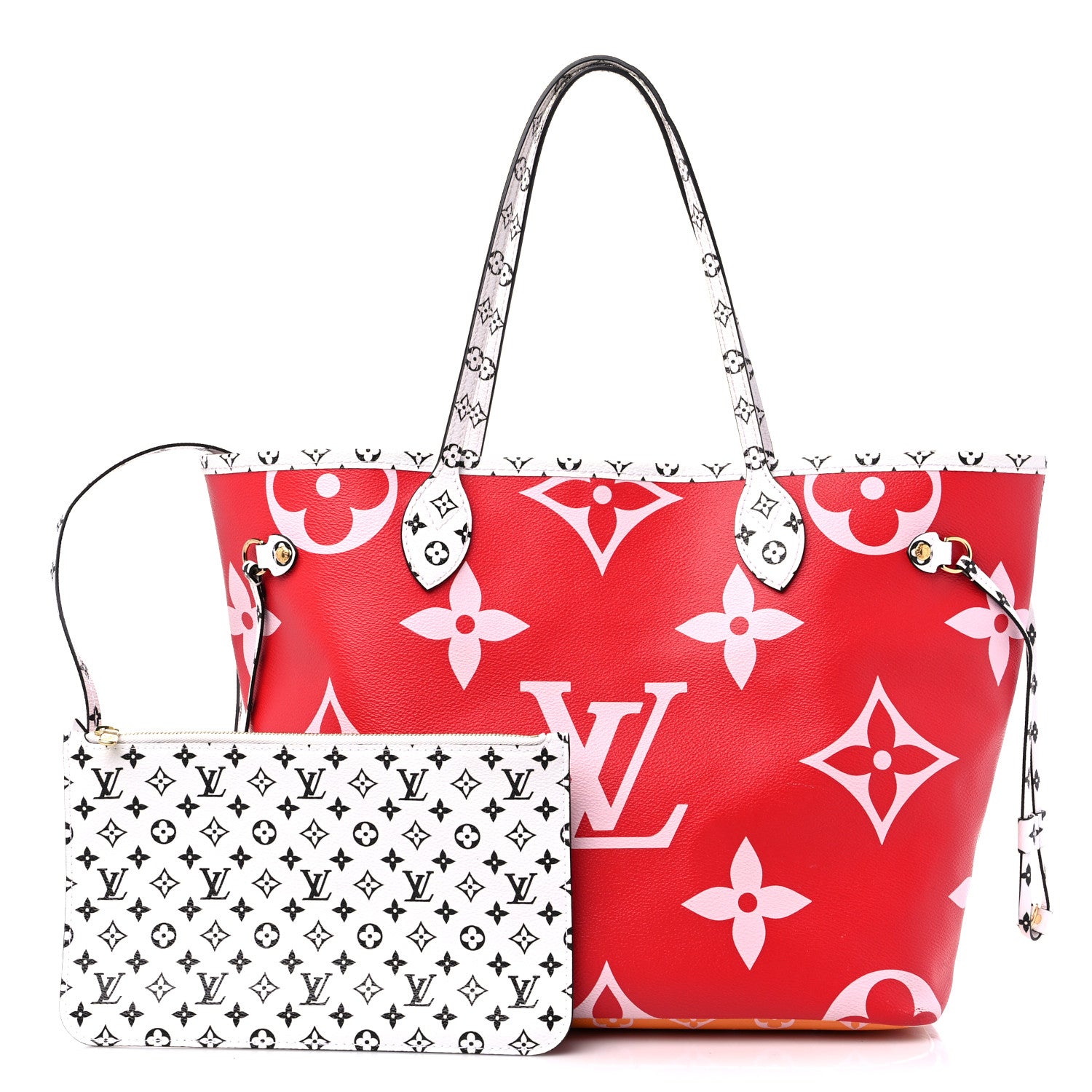 Louis Vuitton Monogram Giant Neverfull MM Rouge 1 of 18
