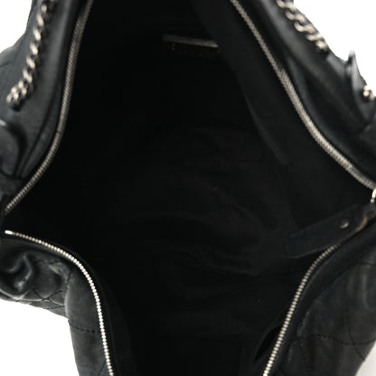 Chanel Caviar Stitched Outdoor Ligne Hobo Black 5 of 10