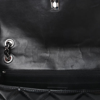 Chanel Vinyl Quilted In the Business Flap Bag Black 13 of 14