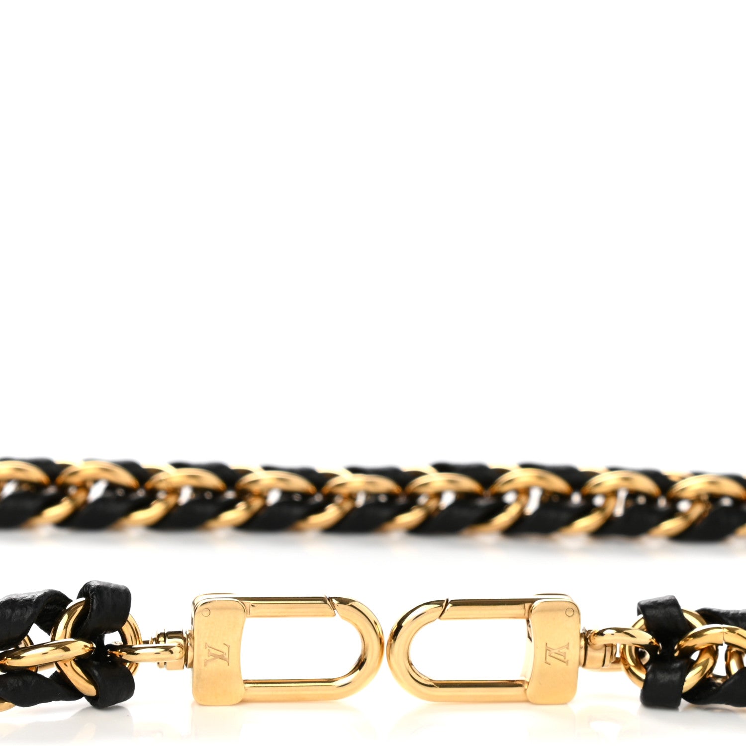 Louis Vuitton Calfskin Multi Pochette Chain Shoulder Strap Black Gold 3 of 3