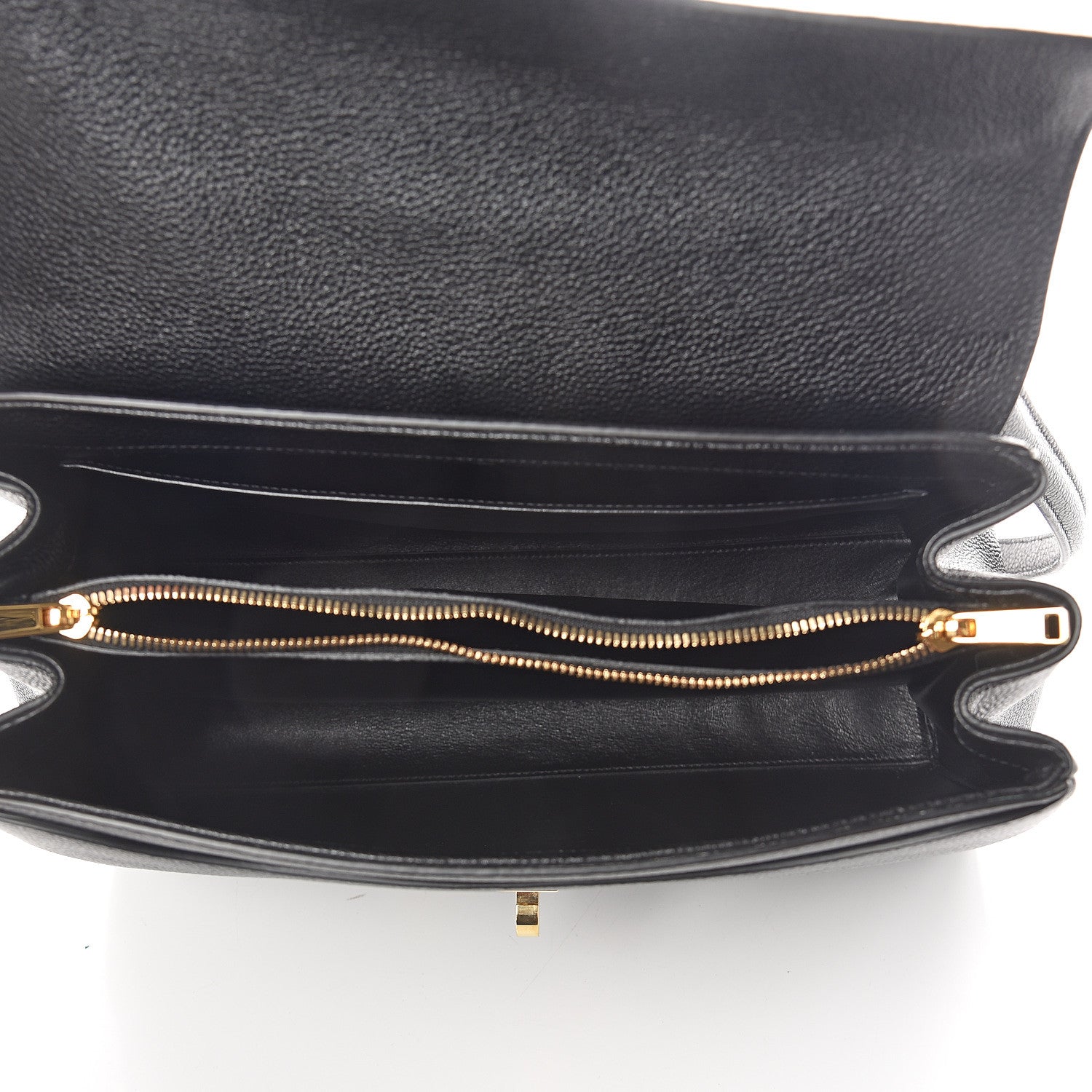 Celine Grained Calfskin Classique 16 Top Handle Bag Black 4 of 8