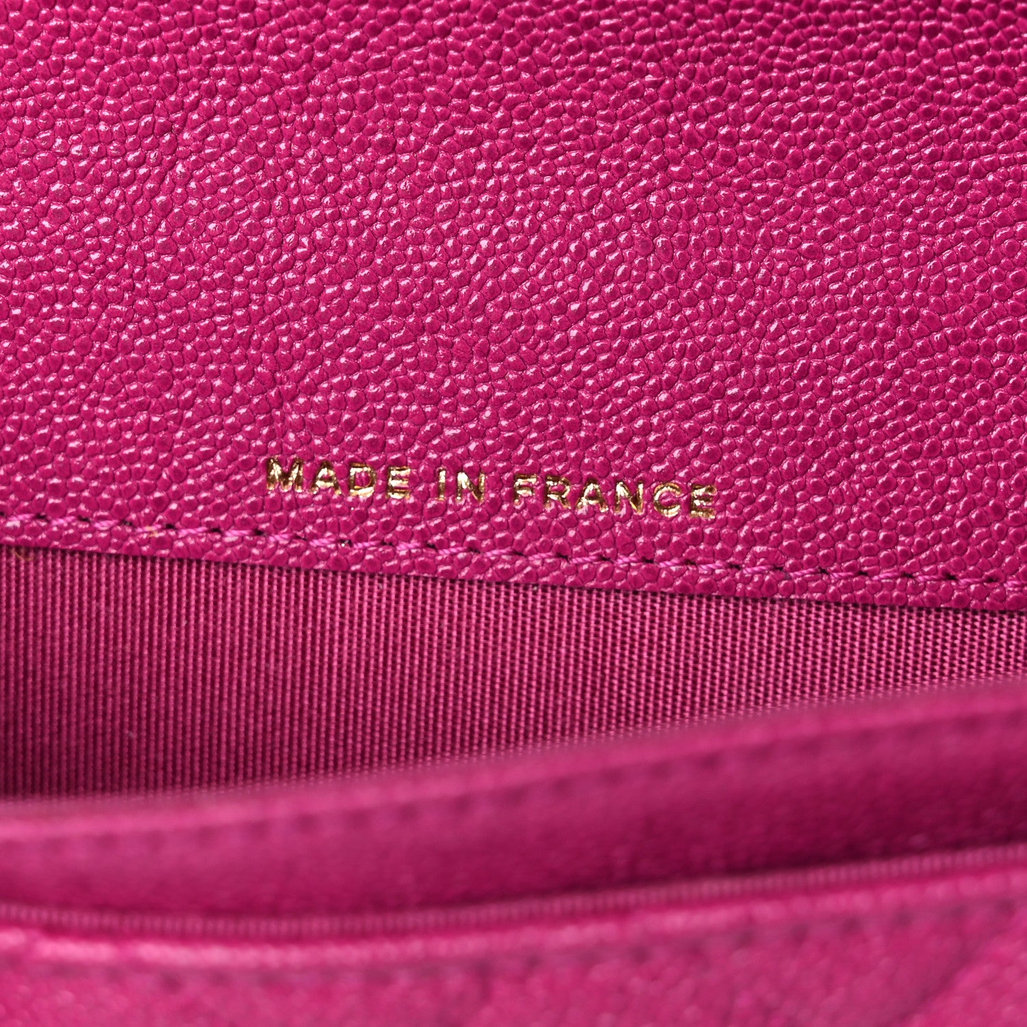 Chanel Caviar Quilted Boy Flap Card Holder Fuchsia 7 of 11