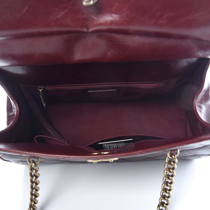 Chanel Glazed Calfskin Perfect Edge Tote Bordeaux 5 of 9