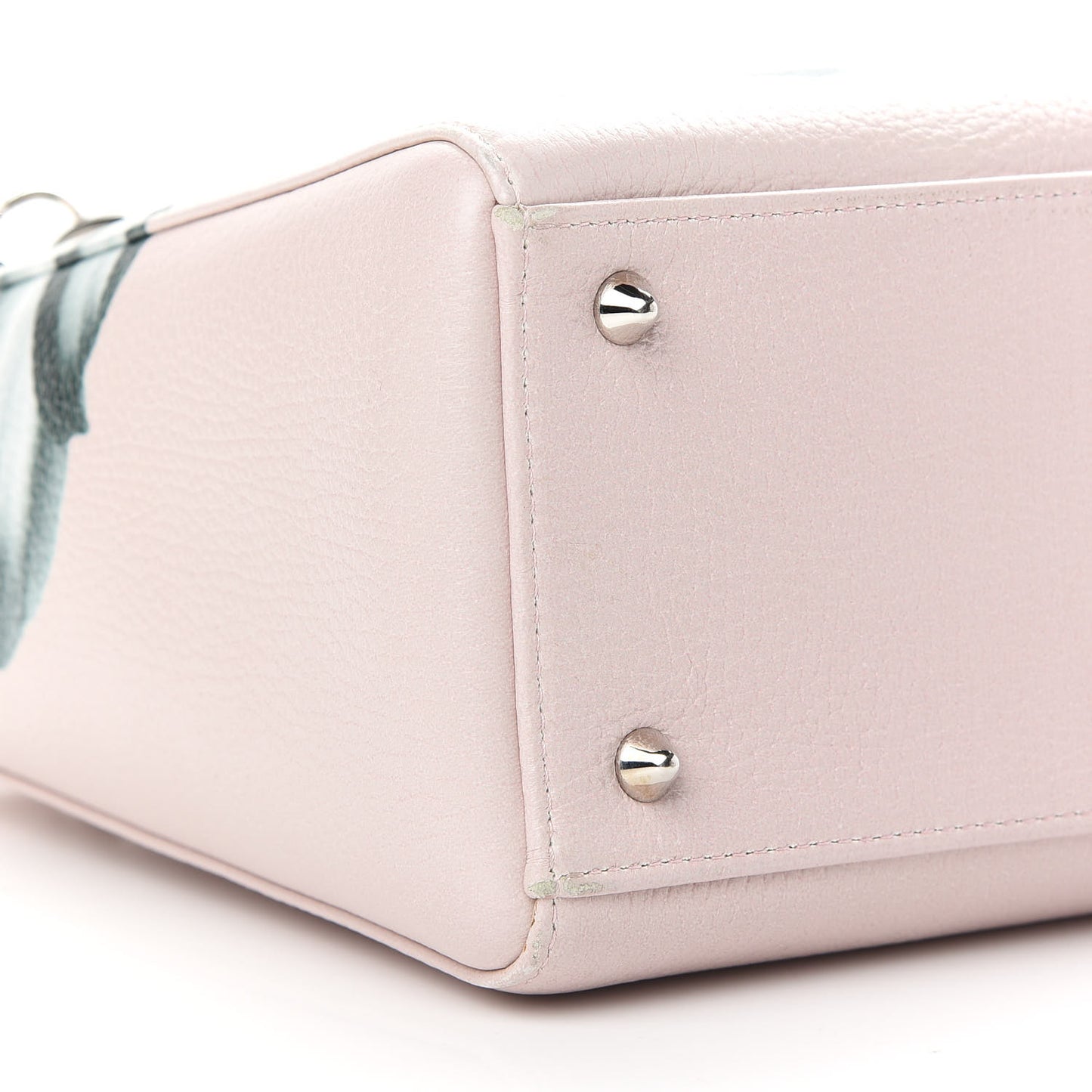 Deerskin Floral Printed Medium Lady Dior Pink