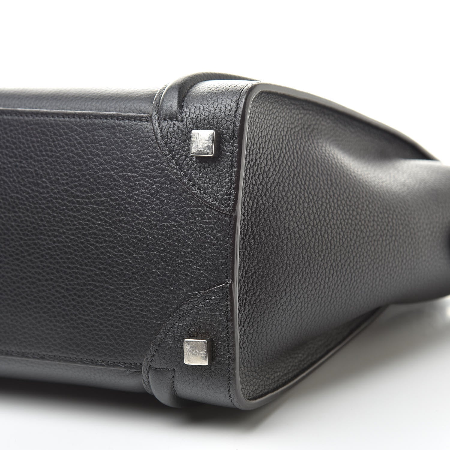 Celine Drummed Calfskin Micro Luggage Black 10 of 12