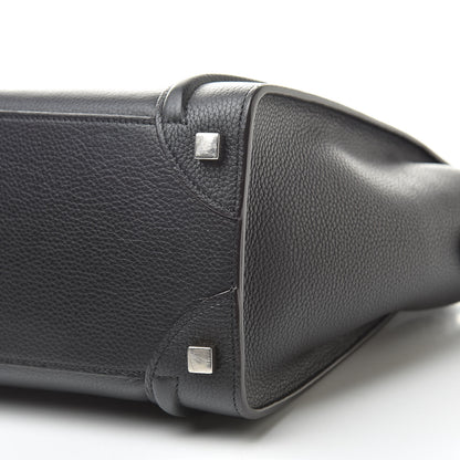 Celine Drummed Calfskin Micro Luggage Black 10 of 12