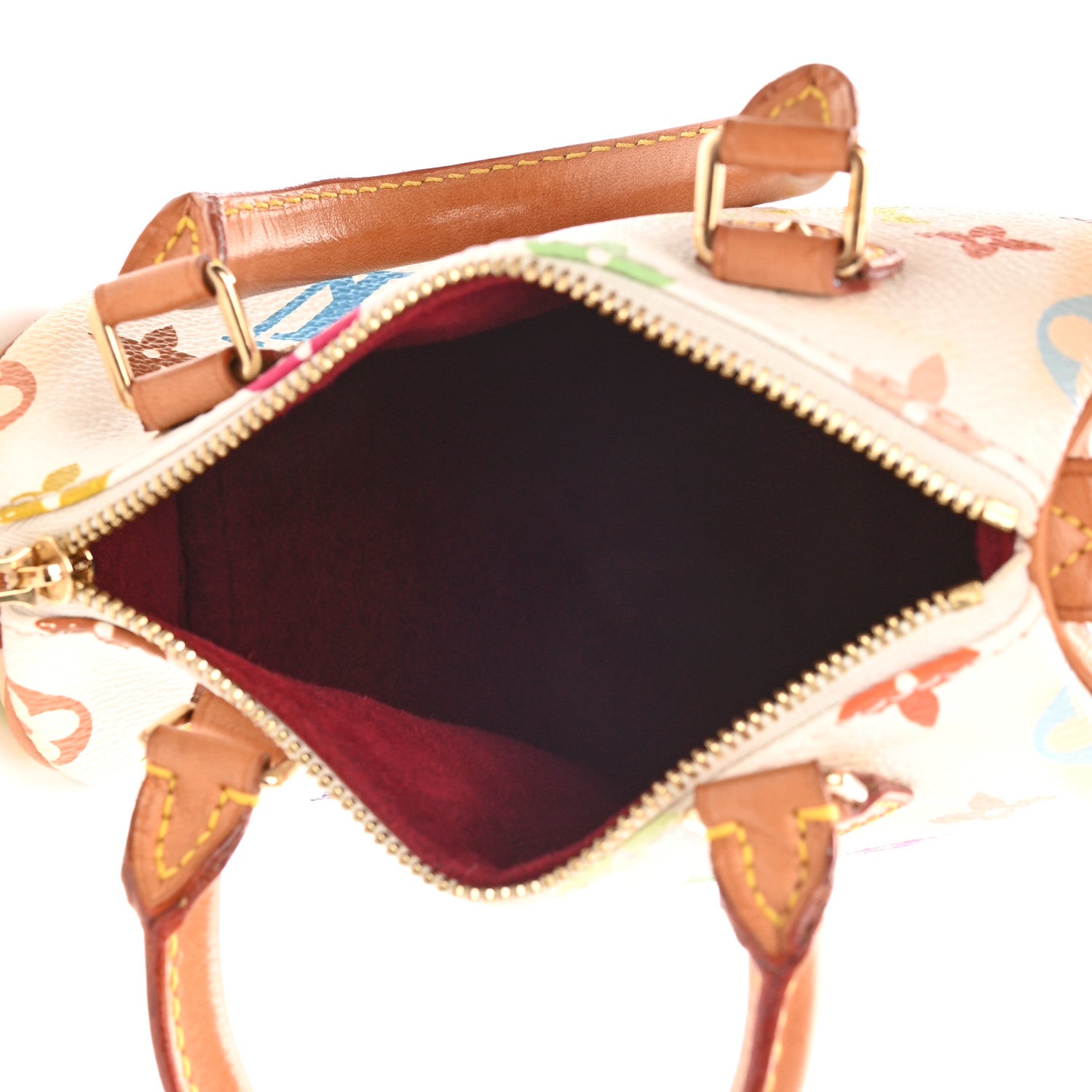 Louis Vuitton Monogram Multicolor Mini Sac HL Speedy White 5 of 9