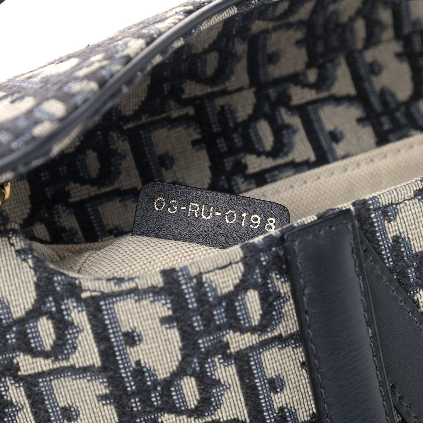 Oblique Mini Saddle Bag Blue