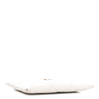 Chanel Lambskin Quilted Card Holder Grey 4 of 10