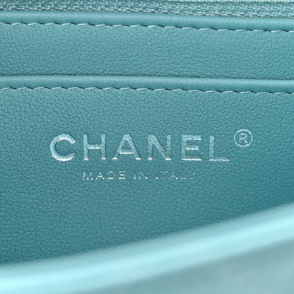 Chanel Lambskin Quilted Mini Square Flap Light Blue 6 of 11