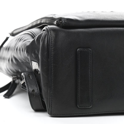 MCM Calfskin Embossed Medium M Moment Backpack Black 10 of 16