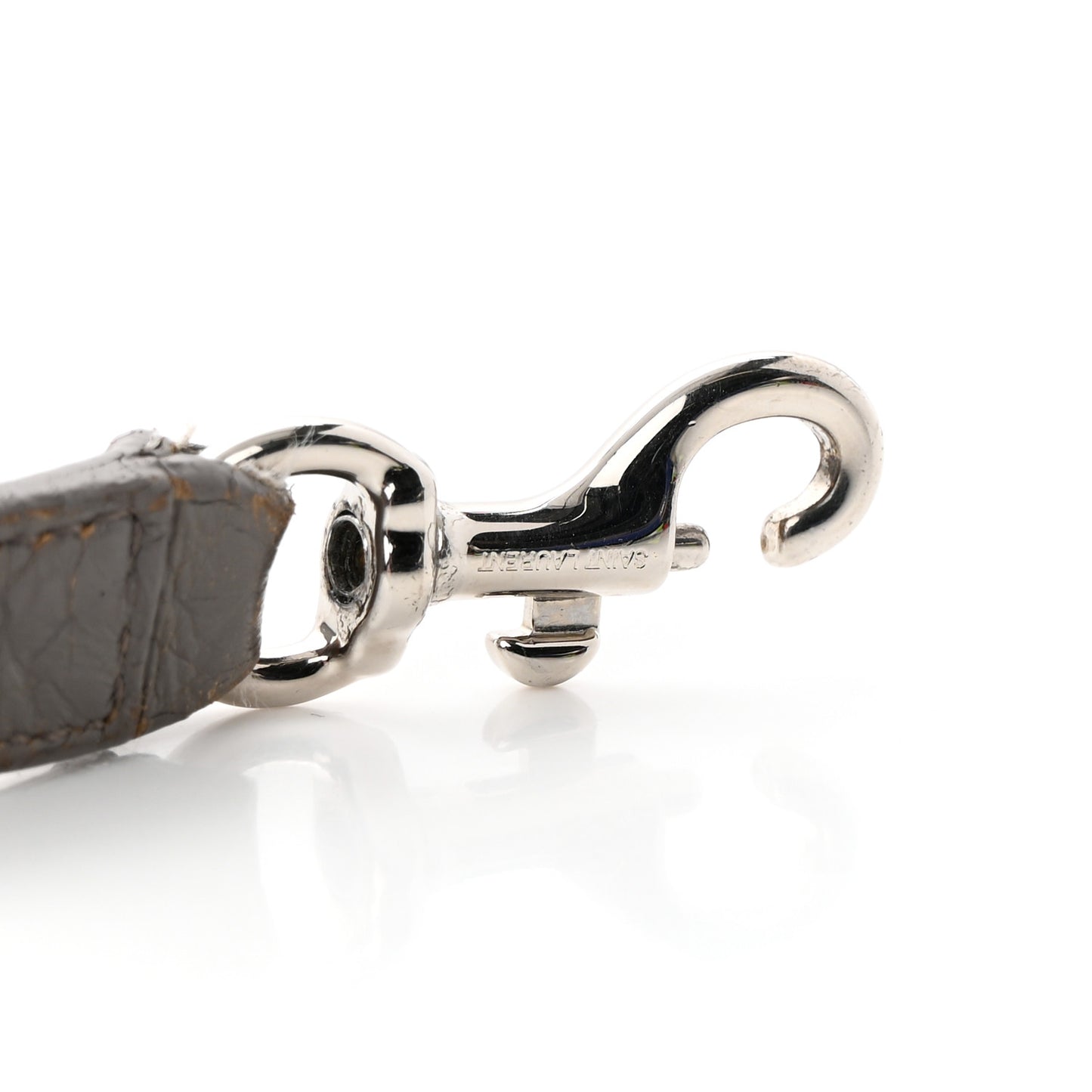 Calfskin Crocodile Embossed Nano Sac De Jour Fog