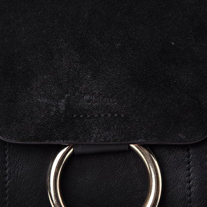 Chloe Suede Calfskin Mini Faye Backpack Black 10 of 10