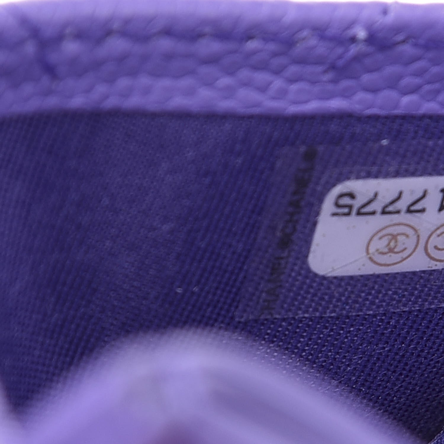 Chanel Caviar Quilted Card Holder Purple 7 of 8