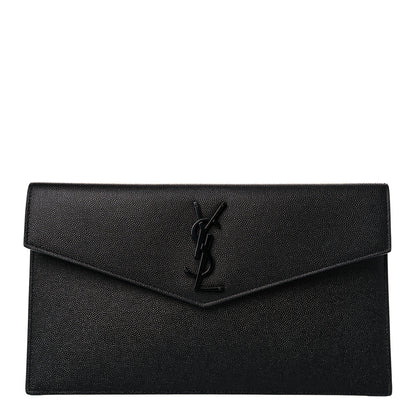 Saint Laurent Grain De Poudre Uptown Pouch Black 1 of 9