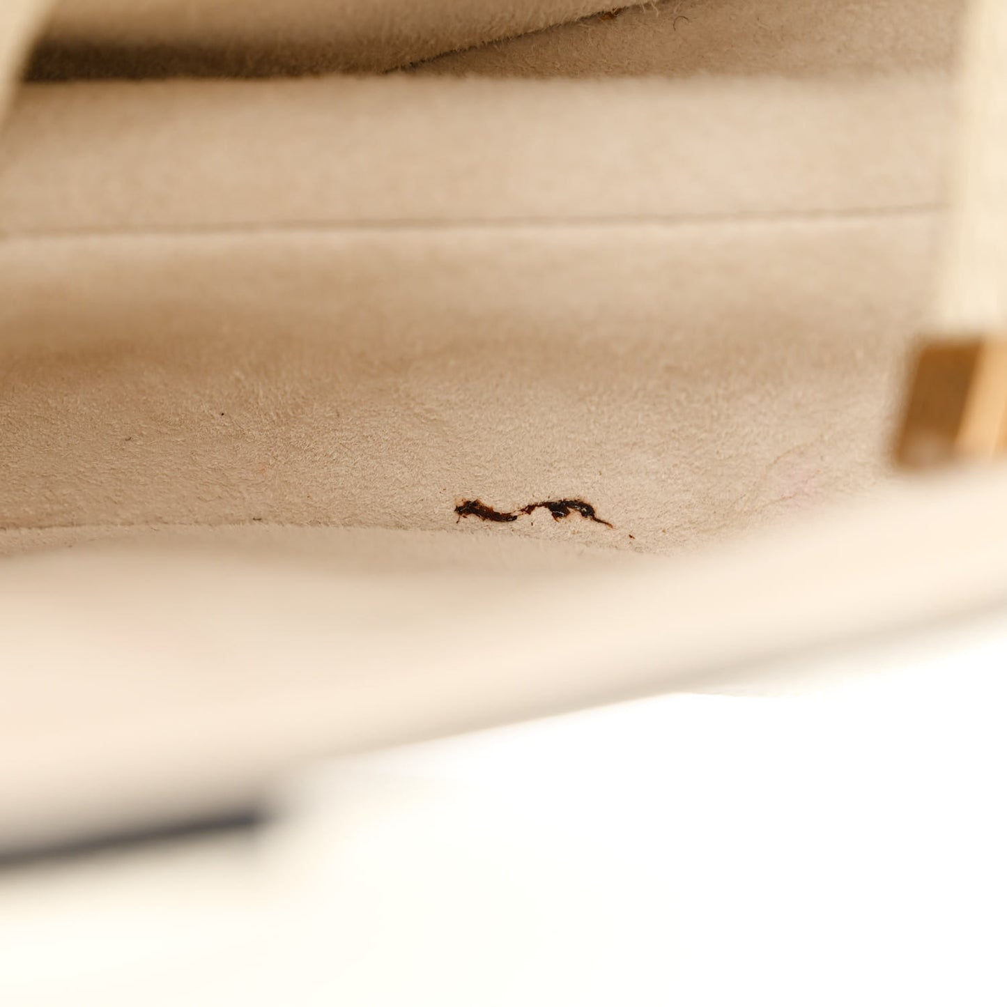 Grained Calfskin Saddle Bag White