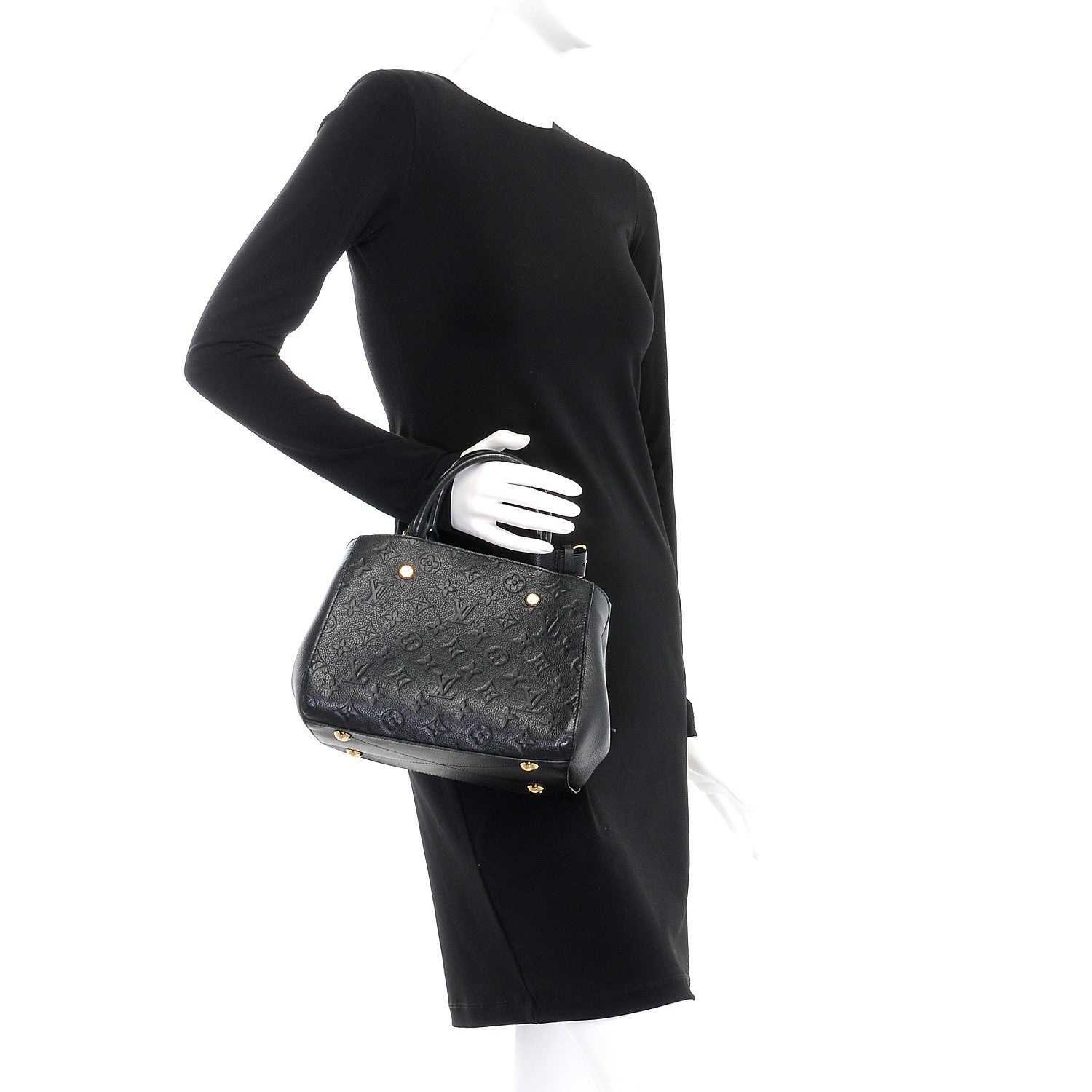 Louis Vuitton Empreinte Montaigne BB Black 2 of 10