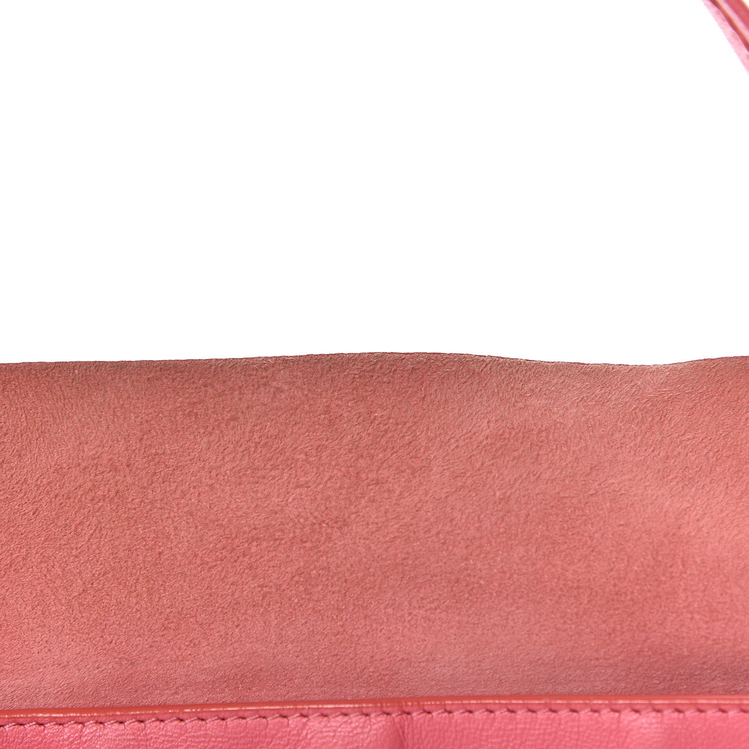 Celine Lambskin Horizontal Bi-Color Cabas Pink Rust 18 of 20