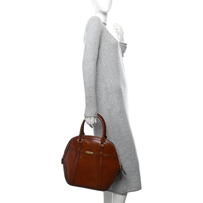 Burberry Bridle Calfskin Medium Orchard Bowling Bag Dark Tan 2 of 13