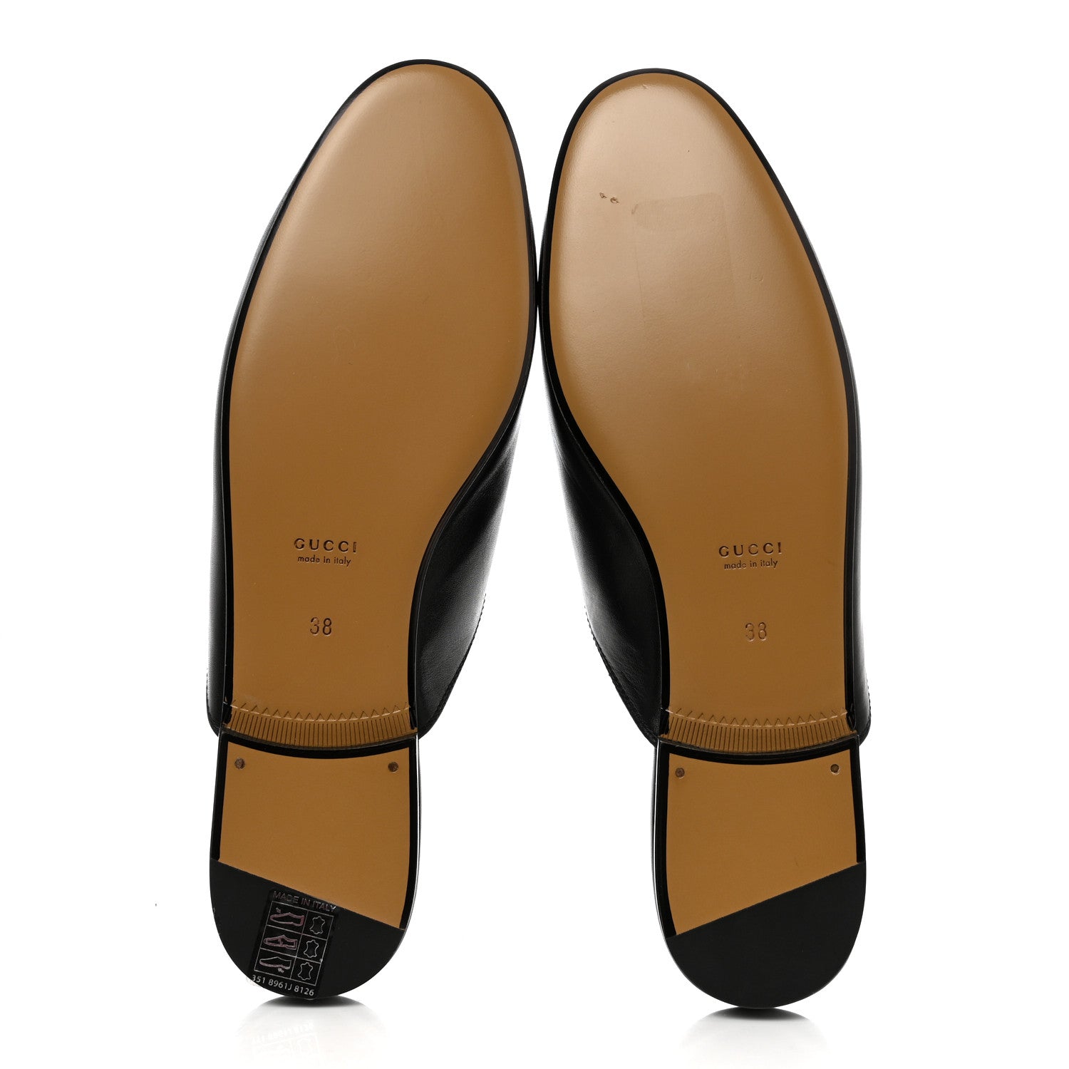 Gucci Calfskin Womens Princetown Slippers 38 Black 5 of 9