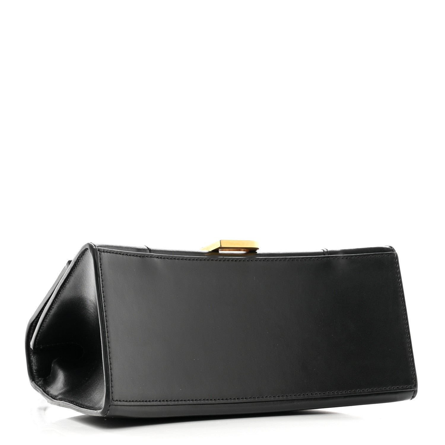 Balenciaga Shiny Box Calfskin Small Hourglass Top Handle Bag Black 4 of 9