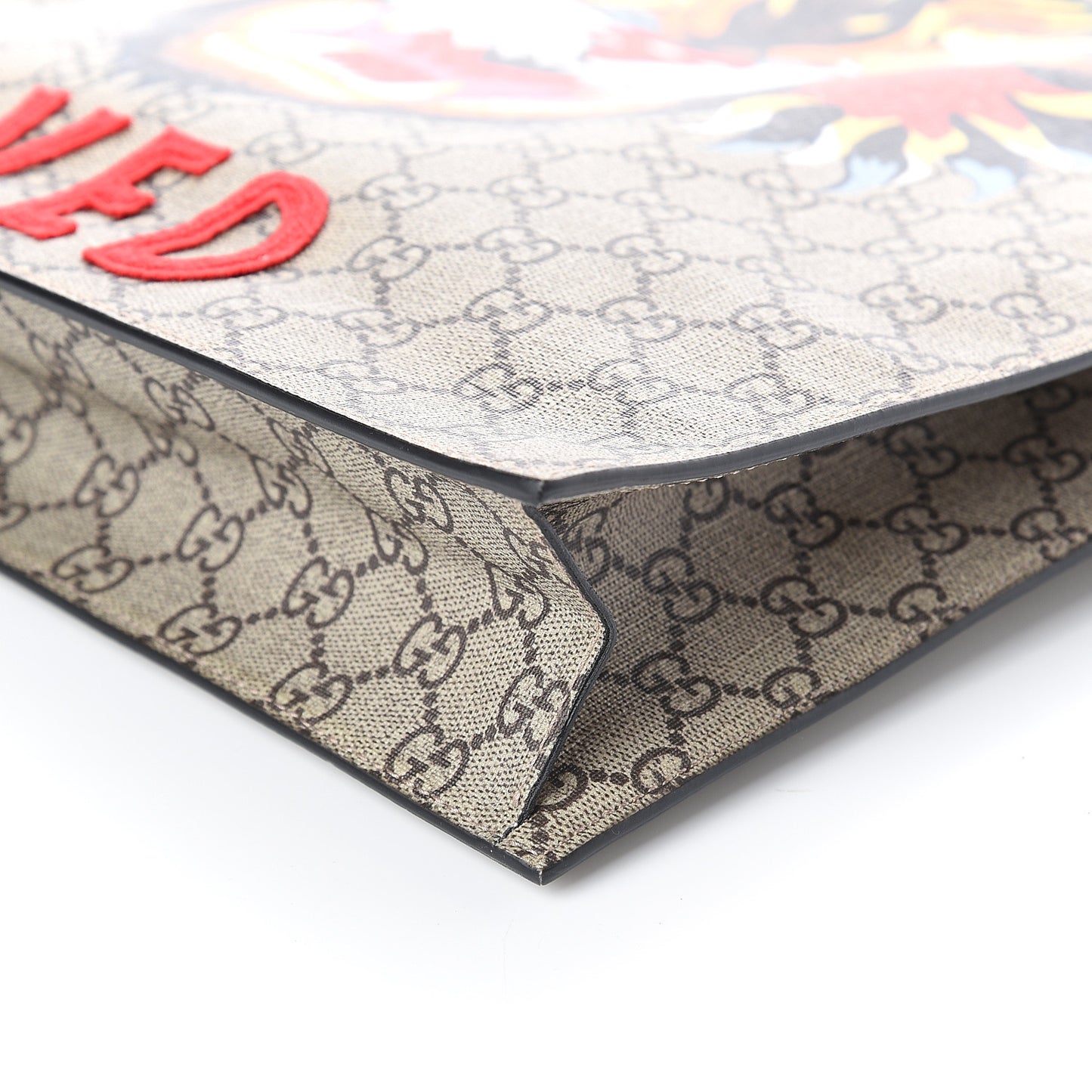 GG Supreme Monogram Angry Cat Vertical Tote